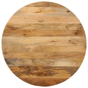 vidaXL Tampo de mesa redondo Ø80x3,8cm madeira de mangueira maciça
