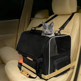 Caixa de transporte para gatos 44 x 34 x 31cm até 20kg antracite