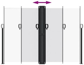 Toldo lateral retrátil 180x1200 cm branco