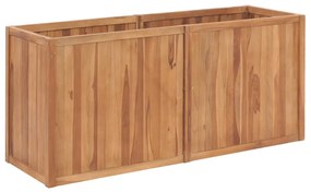 vidaXL Canteiro elevado de jardim 150x50x70 cm madeira de teca maciça