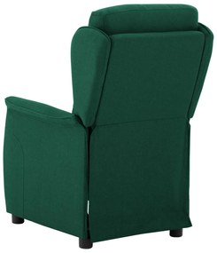 Cadeira Recliner Verde Escuro em Tecido
