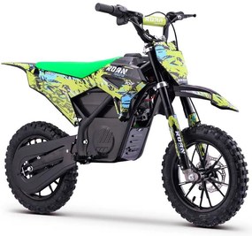 Mini moto elétrica para crianças 550W ROAN RXF (24V-12AH) 10/10 Verde