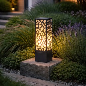 Candeeiro de jardim moderno preto 40 cm IP44 - Nicole