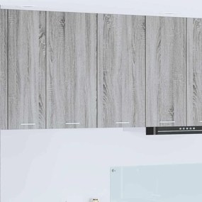vidaXL Armário suspenso com porta Riga Cinza Sonoma 80 x 31 x 80 cm
