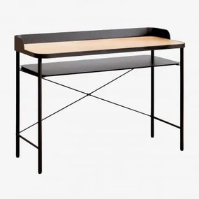 Mesa Kerobert Mdf E Metal Black&natural - Sklum