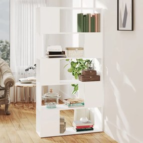 vidaXL Estante/divisória 80x24x155 cm contraplacado branco