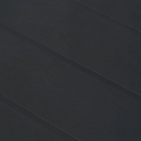 Mesa de jardim 220x90x72cm plástico antracite c/ aspeto de vime