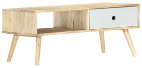 Mesa de centro 90x50x40 cm madeira de mangueira maciça
