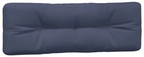 Almofadões para sofá de paletes 5 pcs tecido azul-marinho