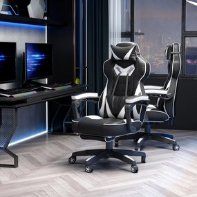 Vinsetto Cadeira de escritorio gaming ergonômica Altura ajustável Recl