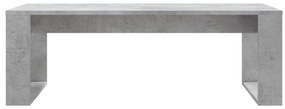Mesa de centro 102x50x35 cm derivados madeira cinzento cimento