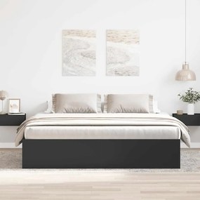Estrutura de cama super king size 180x200 cm preto