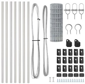 Cerca Euro com 13 postes, 0,4 x 25 m, em aço galvanizado