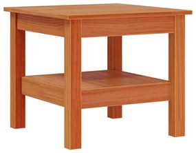 Mesa de centro 45x45x40 cm madeira pinho maciça castanho mel