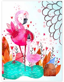 Imagem - Flamingos rosa