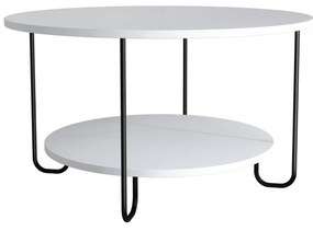 Mesa de Centro CorroCoffeeTable – Branco – 80x45x80 cm