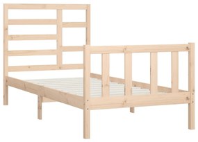 Cama sem colchão 90x200 cm madeira de pinho maciça