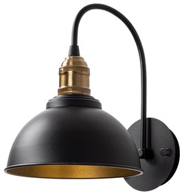 Candeeiro de Parede Varzan – Preto Antique – 27 x 27 cm