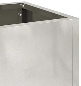 Horta Elevada vidaXL 60x26x45 cm Aço Inoxidável