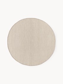 Tapete redondo em lã artesanal Amaro