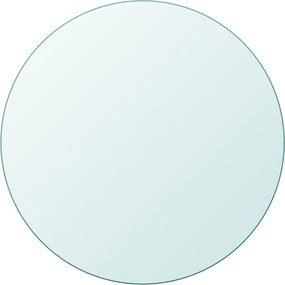 vidaXL Tampo de mesa em vidro temperado, redondo, 400 mm