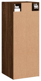 Armário de parede 34,5x34x90 cm carvalho castanho