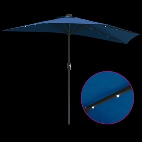 Guarda-sol de Jardim Azul Azur 294 x 150 x 224 cm tecido