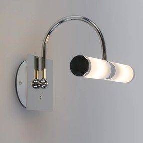 Candeeiro de parede clássico cromado IP44 - Banho 2 arco Design,Moderno