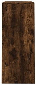 Sapateira 60x35x84 cm derivados de madeira carvalho fumado