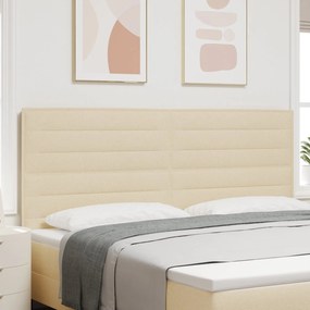Cabeceira Design Lines Creme 200 cm Tecido