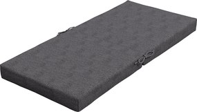 Conjunto de 2 almofadas de exterior para cadeira com encosto (NÃO INCLUIDAS), com presilhas, estofamento de 8 cm, 112 L x 51 L cm, cinzento escuro