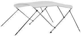 vidaXL Toldo em arco Bimini 183x140x137 cm branco