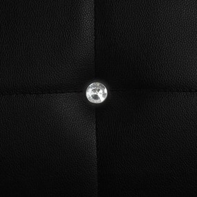 Cadeiras de jantar 6 pcs couro artificial preto