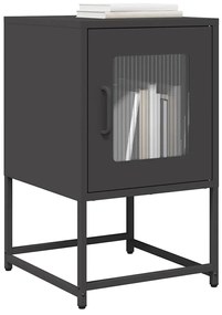 Mesa de cabeceira 36x39x60,5 cm aço laminado a frio preto