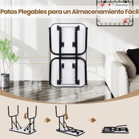Mesa de Higiene para Animais 80,5 x 46 x 148 cm Dobrável com Braço Ajustável em Altura e Laço Superfície Antiderrapante e Impermeável Preta