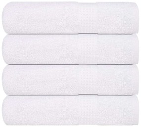 Toalhas de mãos 4 pcs 50x100 cm 360 gsm 100% algodão branco