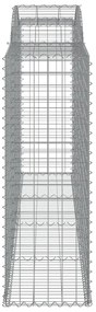 Cestos gabião arqueados 6pcs 300x50x140/160cm ferro galvanizado