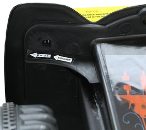 HOMCOM Quadriciclo Bateria 6V Mota Elétrica para Crianças acima de 18 Meses Velocidade 2,5km/h Carga Máx 20kg Sons Luzes e Carregador Incluido 66x43x43 Preto e Amarelo