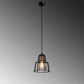 Candeeiro de Teto Endustri – Preto – Diâmetro 20 cm, Altura 116 cm