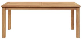 Mesa de centro Castanho 110 x 55 x 45 cm Madeira de teca sólida