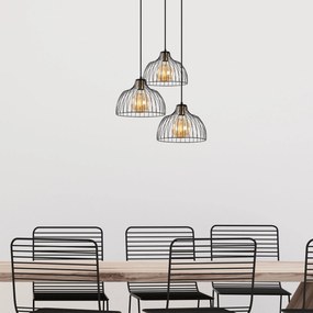 Candeeiro de Teto Kozan – Preto Antigo – 56 x 56 x 46-126 cm