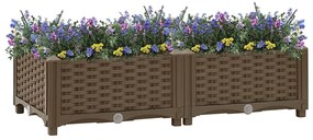 Canteiro elevado 80x40x23 cm polipropileno