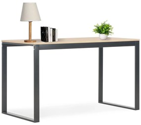 vidaXL Secretária de computador 120x60x70 cm preto e carvalho
