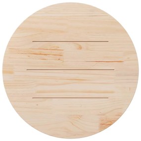 Tampo de mesa redondo Ø80x3 cm madeira de pinho maciça branco