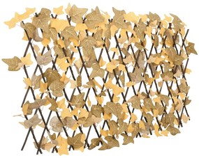 Treliça de ácer artificial extensível 5 pcs 180x60 cm laranja