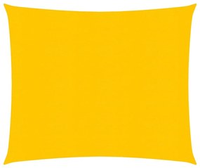 Para-sol estilo vela 160 g/m² 3,6x3,6 m PEAD amarelo