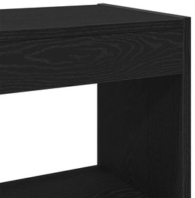 Estante de Livro Preto em Carvalho vidaXL - 80x30x72 cm