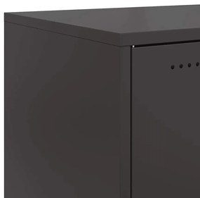 Mesa de cabeceira 36x39x43,5 cm aço preto
