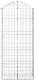 Cesto gabião arqueado 100x50x220/240 cm ferro galvanizado