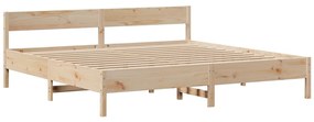 Cama sem colchão 180x200 cm madeira de pinho maciça
